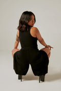 XX Crop Top - Black T-Shirt