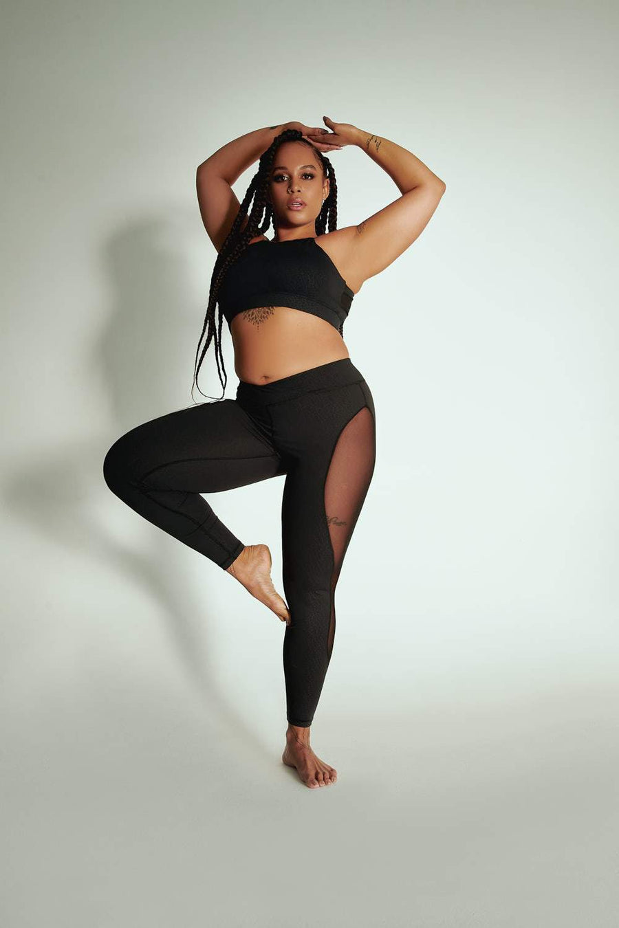 Leggings: Black Croc