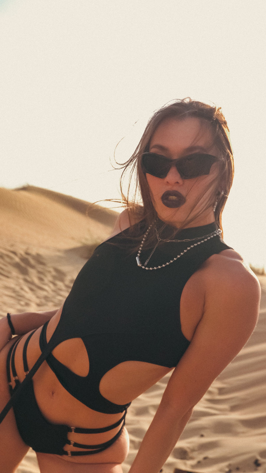 Solo Garter Top - Black