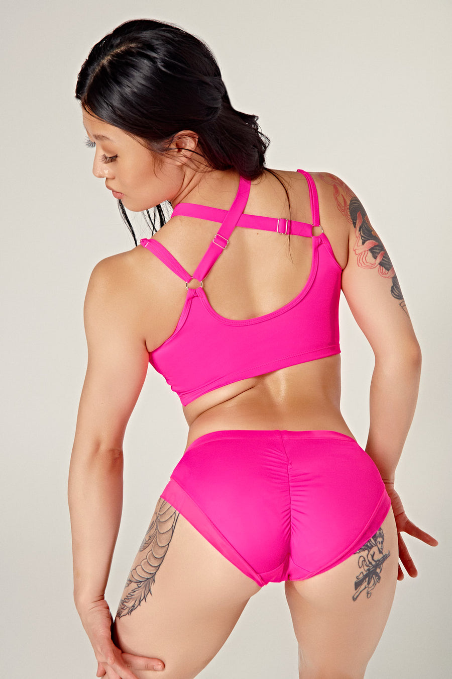 DollHaus Low Waist Bottoms - Barbie Pink