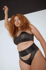 I Slay G-Banger Bottoms - Black/Mink
