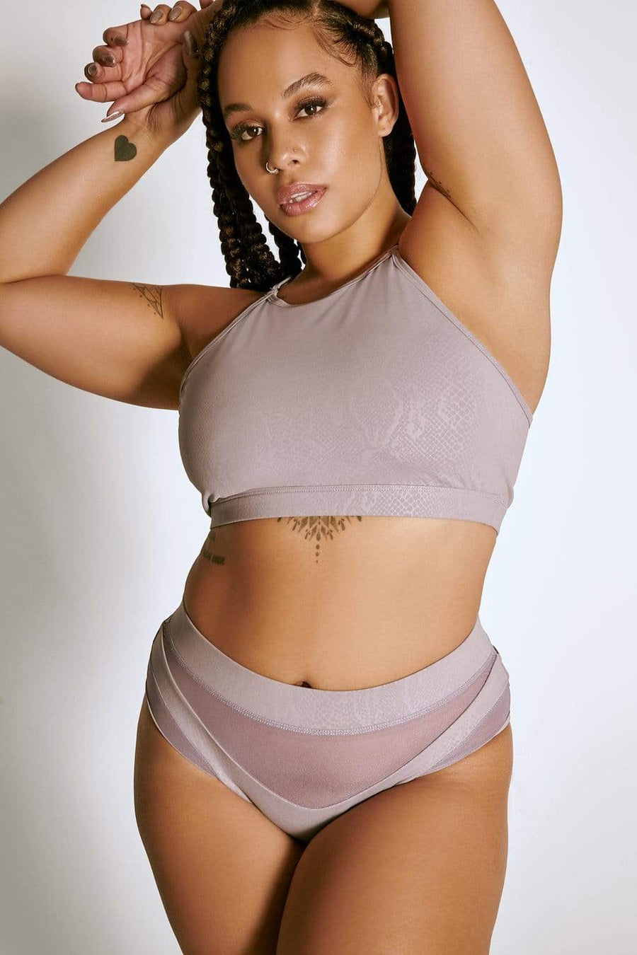 Selene Top - Lilac Snake