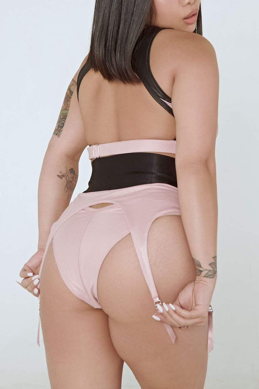 Snatched Garter Bottoms - Pink