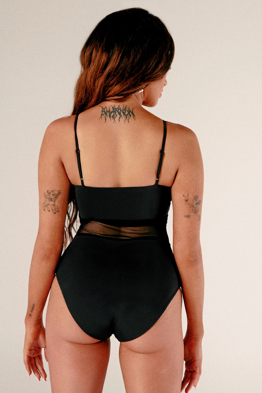 Baddies Mesh Bodysuit - Black