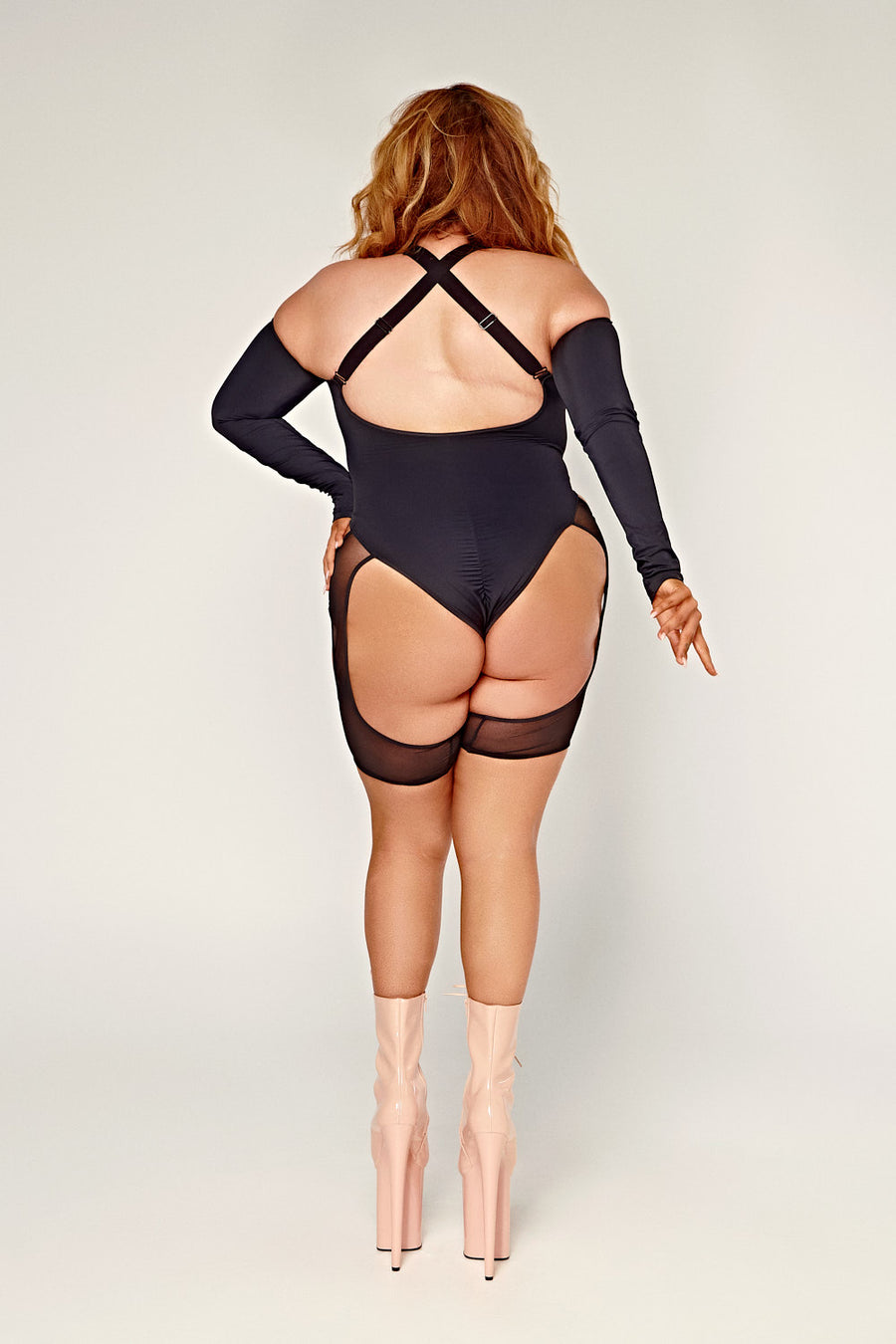 DollHaus Mesh Bodysuit - Black