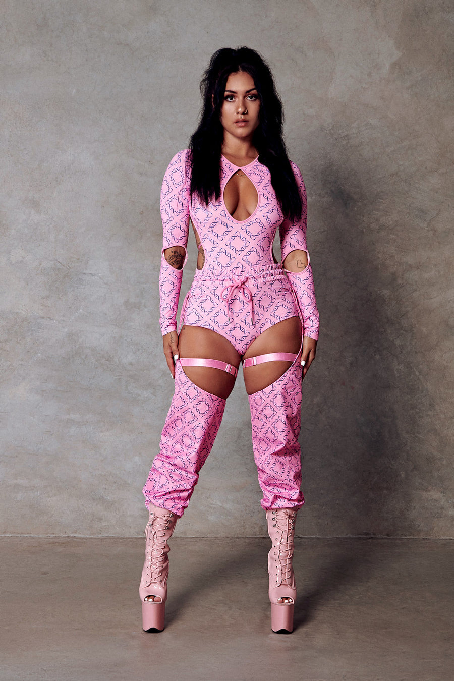 119 Chaps - Pink with Print