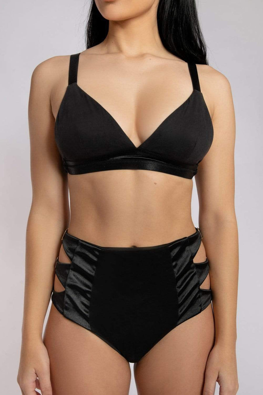 Aphrodite Triangle Bra - Black