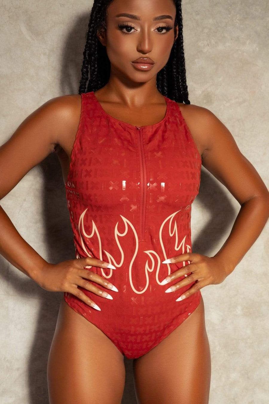 Fya Gecko Grip Bodysuit - Red