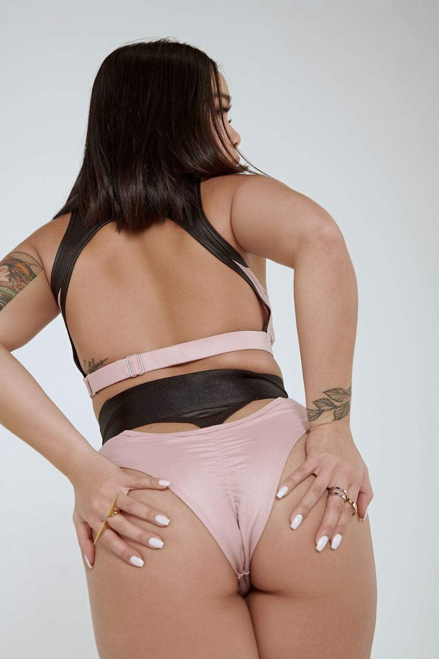 I Slay G-Banger Bottoms - Pink/Black