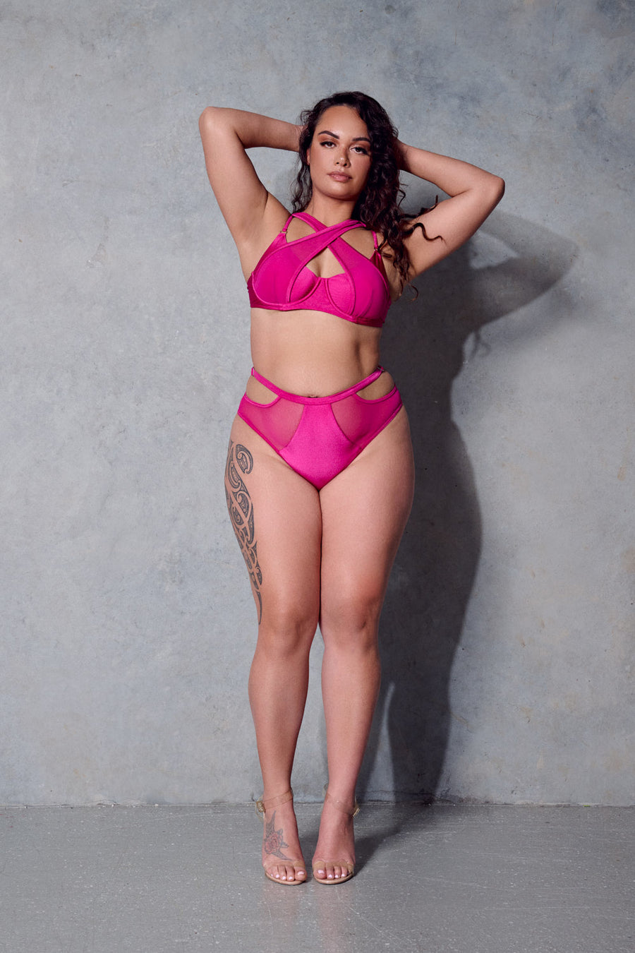 Classique Crossover Bra - Berry