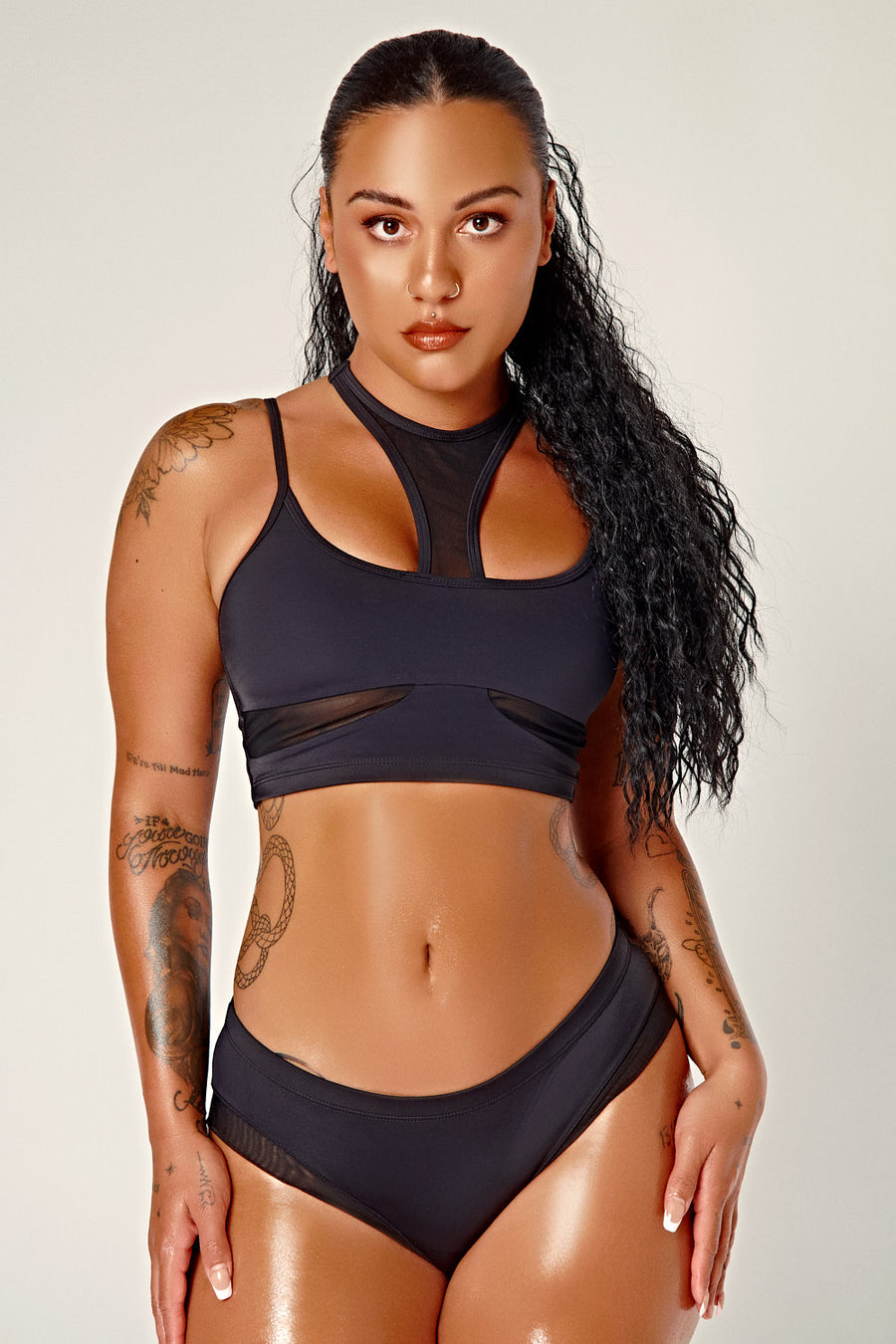 DollHaus  Low Waist Bottoms - Black