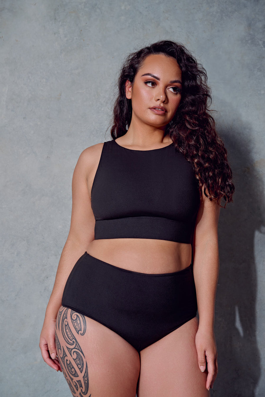 Lux Basix High Waist Bottoms - Black