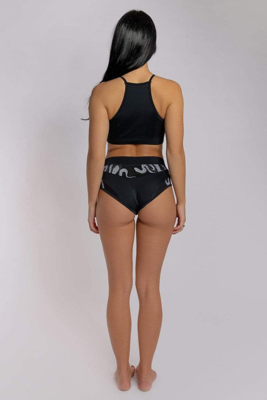 Medusa Top - Black with white