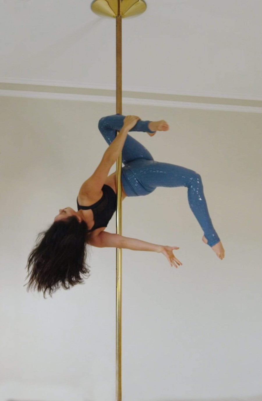 Gecko Grip™ Leggings: Steel Blue