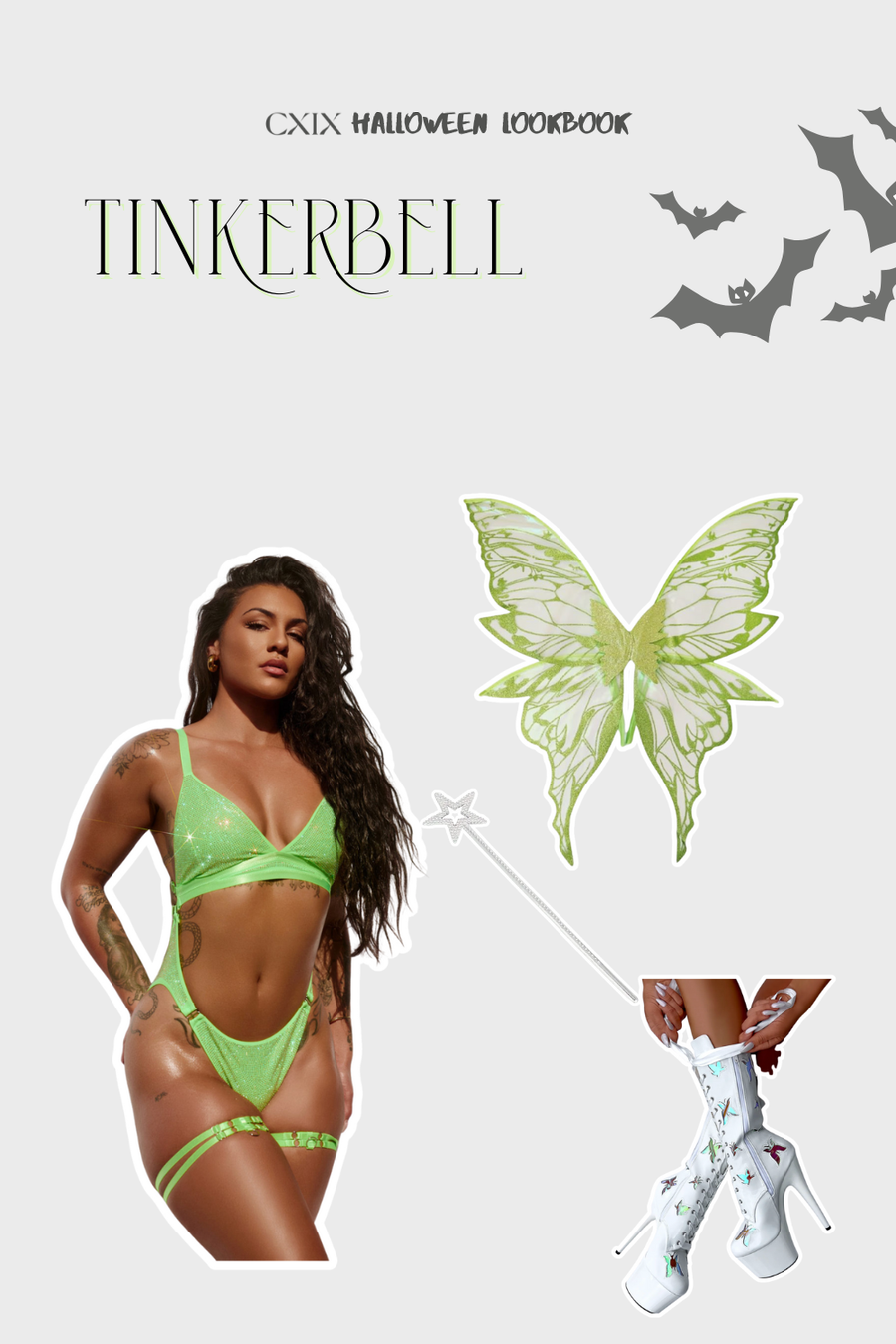 Mojito - Aphrodite Bodysuit Rhinestone Drip - Limited Edition