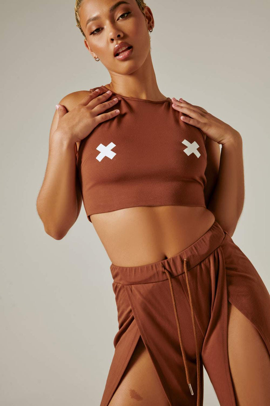 XX Crop Top - Mocha
