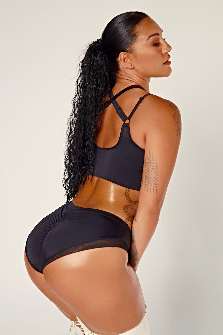 DollHaus  Low Waist Bottoms - Black