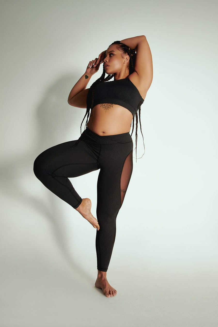 Leggings: Black Croc