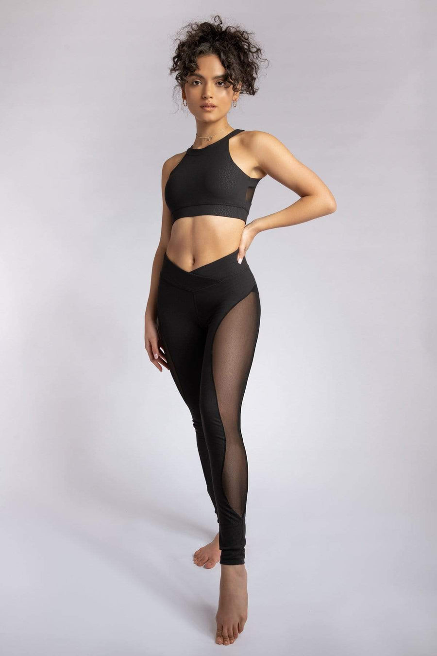 Leggings: Black Croc