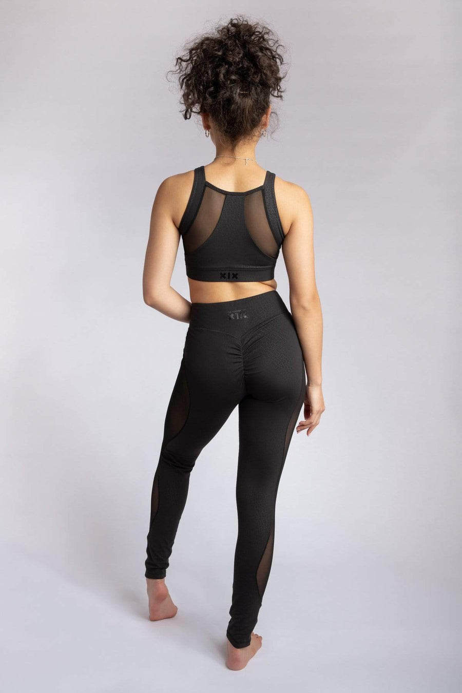 Leggings: Black Croc