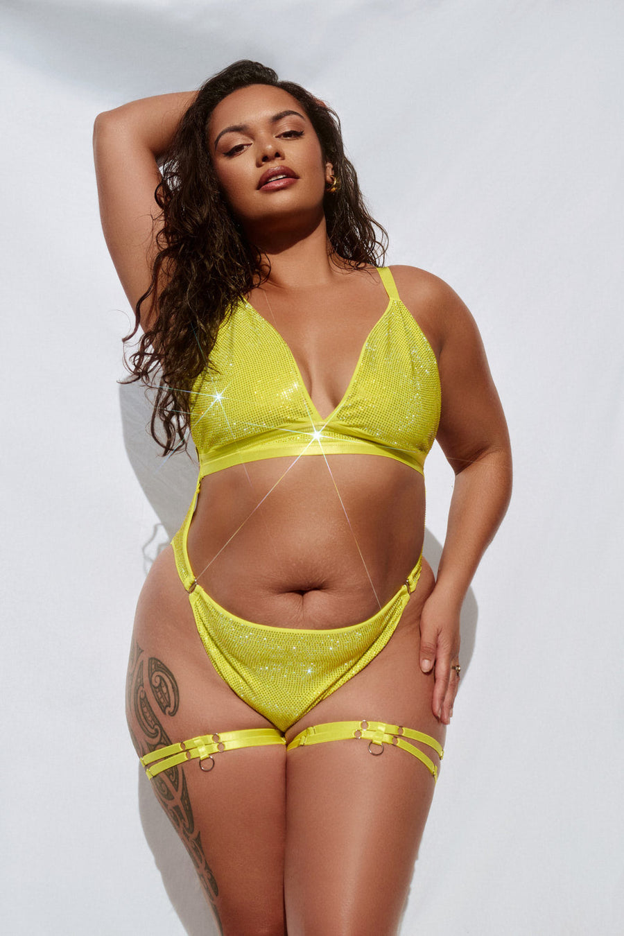 Tweety Pie - Aphrodite Bodysuit Rhinestone Drip -  Limited Edition