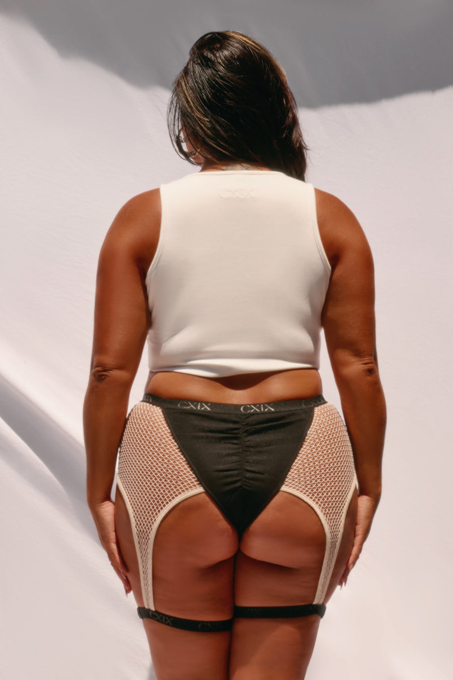 Bootyshake Bottoms - Decade Edition - White with Silver Rhinestones Anniversary Exclusive