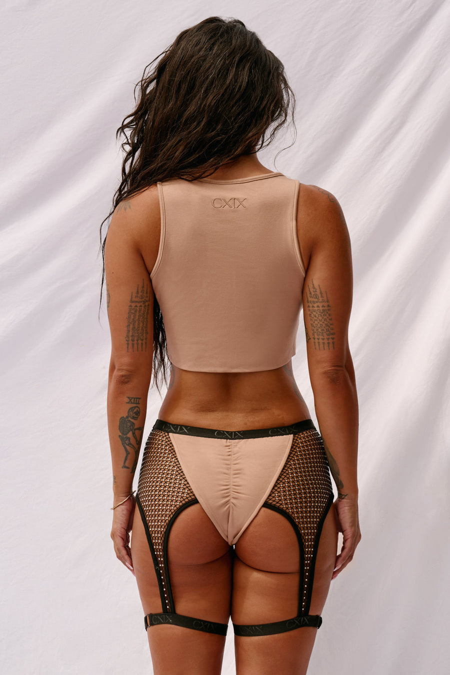 Bootyshake Bottoms Decade Edition - Sand with Silver Rhinestones Anniversary Exclusive