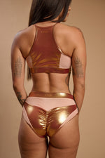 Goddess High Waisted Bottoms - Phoenix Gold