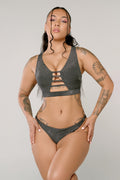 Vallonia Bottoms - Black with Silver Sparkle