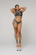 Vallonia Top - Black with Silver Sparkle