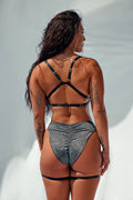 Cora Top - Black with Silver Sparkle
