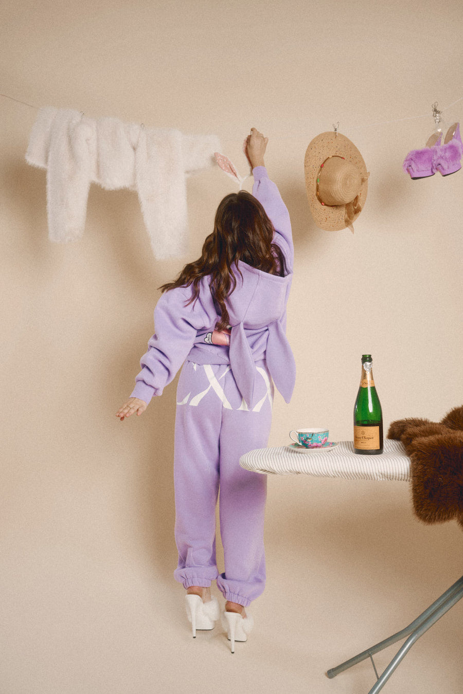 CREATURES IN THE CLUB: HONEY BUNZ ZIP HOODIE - PURPLE LIMITED ED.