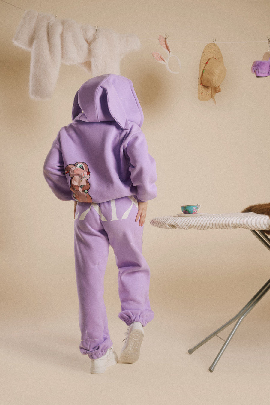 CREATURES IN THE CLUB: HONEY BUNZ ZIP HOODIE - PURPLE LIMITED ED.
