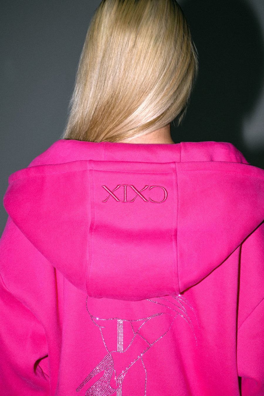 Anime Pole Dancer Zip Up Hoodie - Plastics Pink