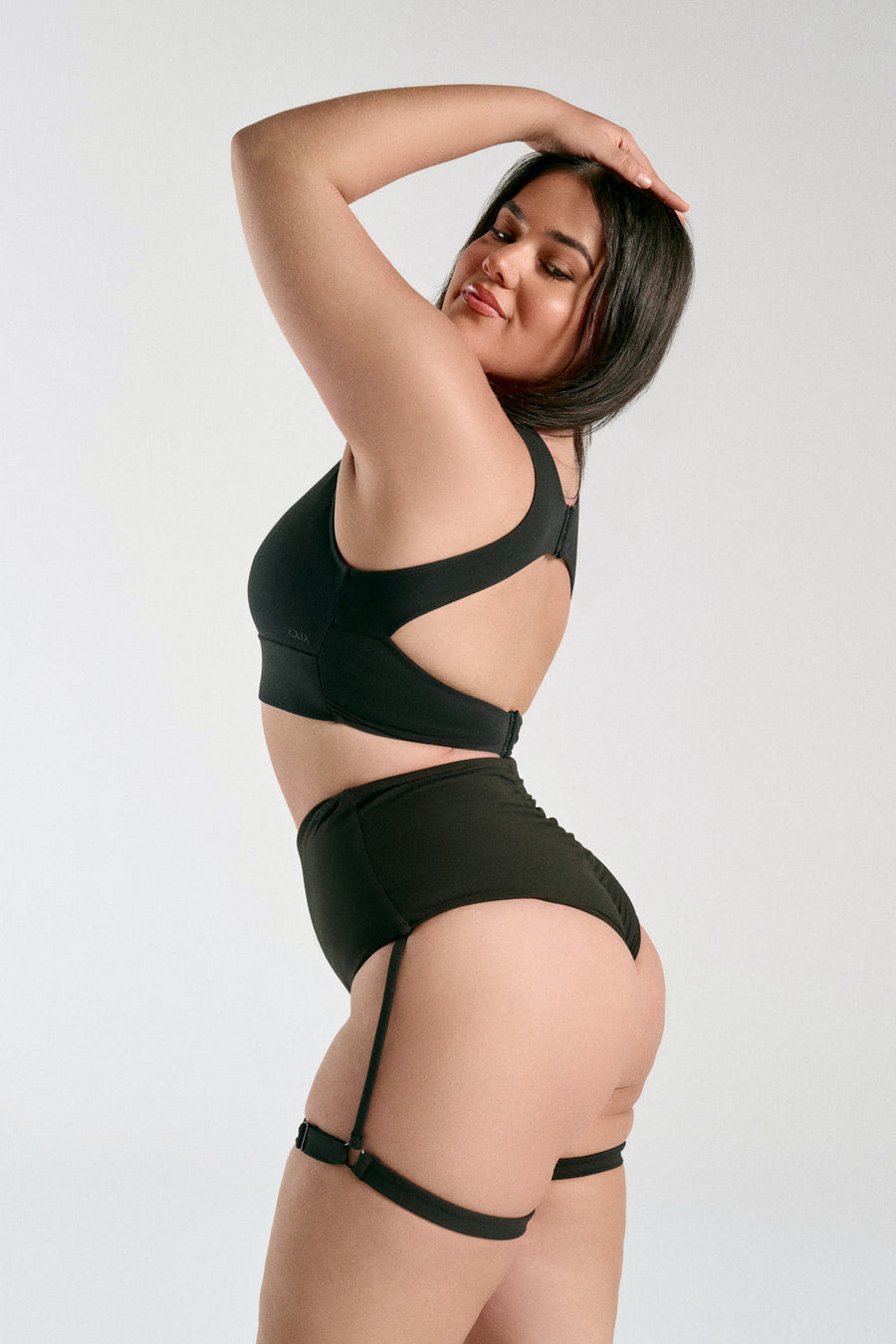 Lux Basix High Waisted Bottoms with Garter