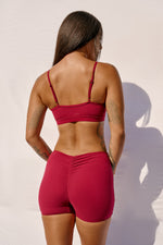 Lux Basix Midi Biker Shorts – Merlot