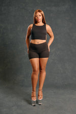 Lux Basix Midi Biker Shorts – Black