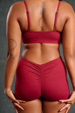 Lux Basix Midi Biker Shorts – Merlot