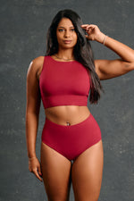 Lux Basix Sports Bra – Merlot
