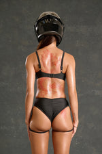 Axle High Waist Garter Bottoms - Nitro Noir