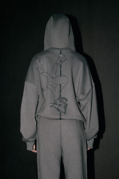 トップス vaultroom GON MACHINE HOODIE GON MACHINE HOODIE / FADE BLACK – VAULTROOM
