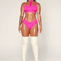 DollHaus Choker Top - Barbie Pink