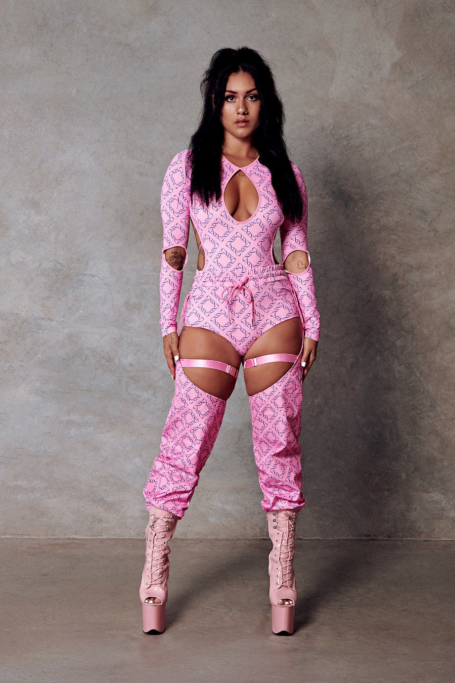 119 Chaps - Pink with Print