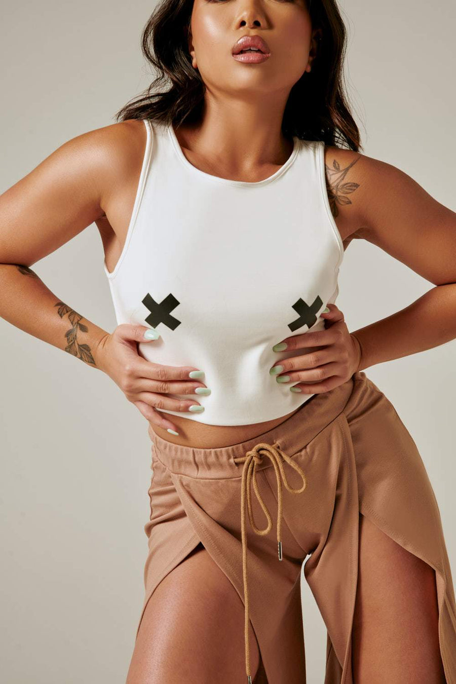 XX Crop Top - White T-Shirt